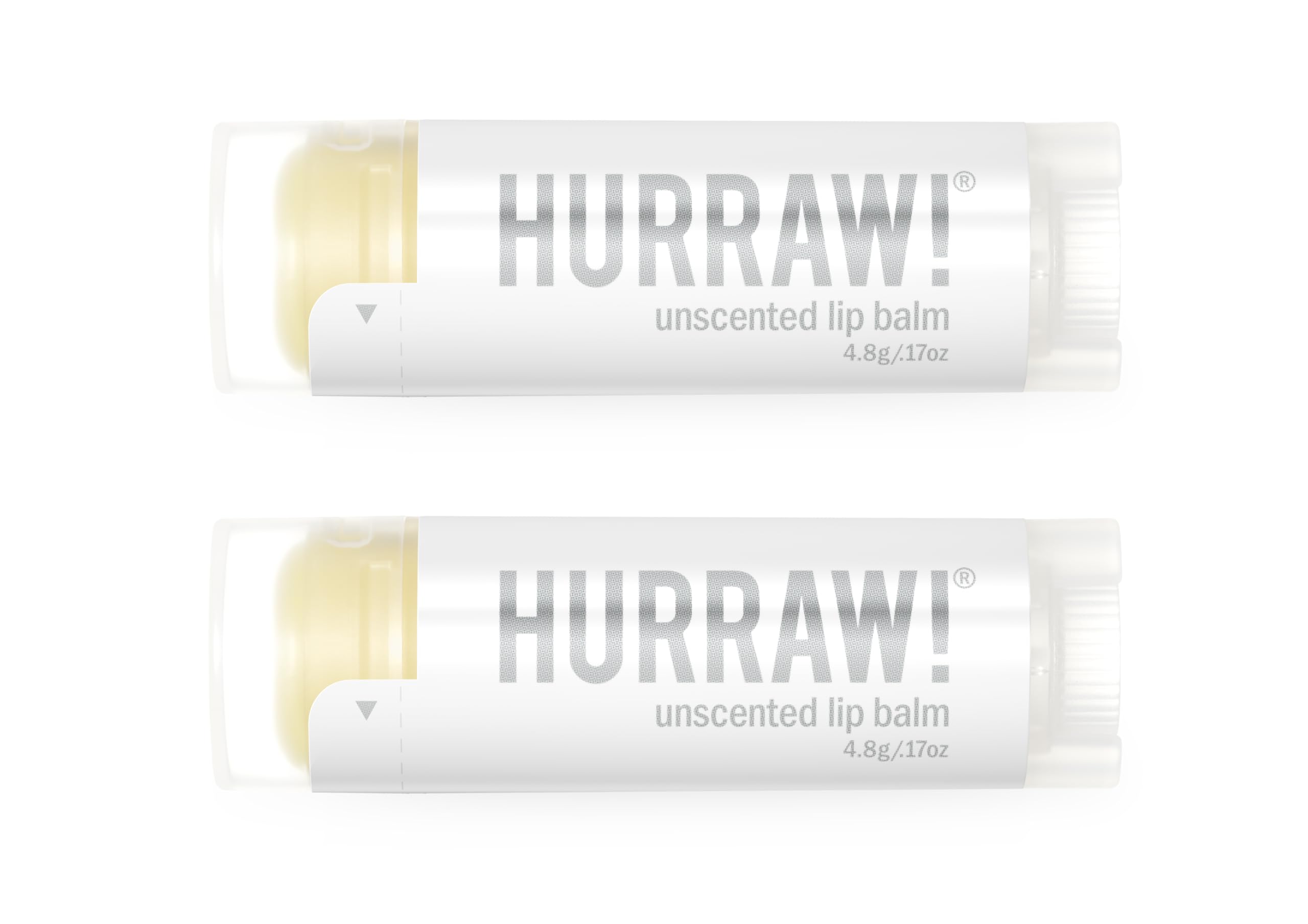 Hurraw! unscented front packaging shows clean minimal box and tubes for simple care