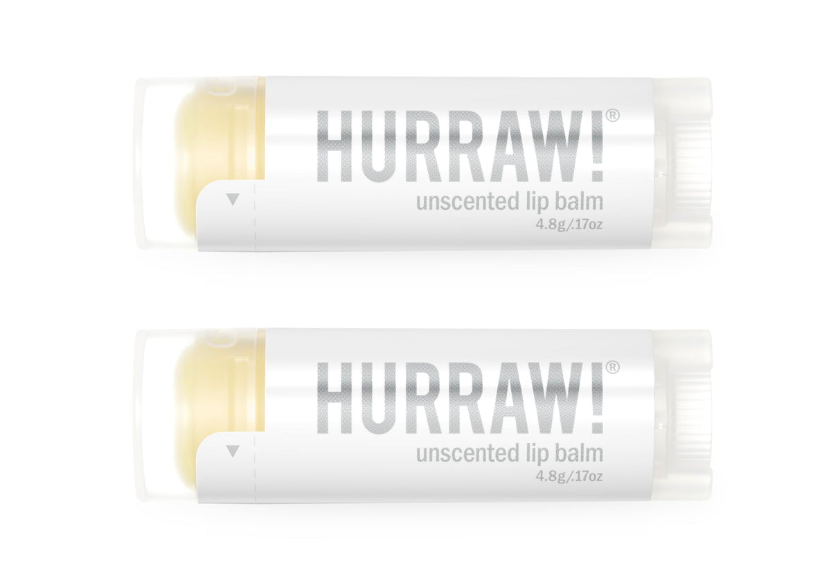 Hurraw! unscented front packaging shows clean minimal box and tubes for simple care