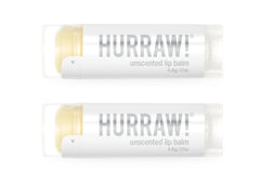 Hurraw! unscented front packaging shows clean minimal box and tubes for simple care