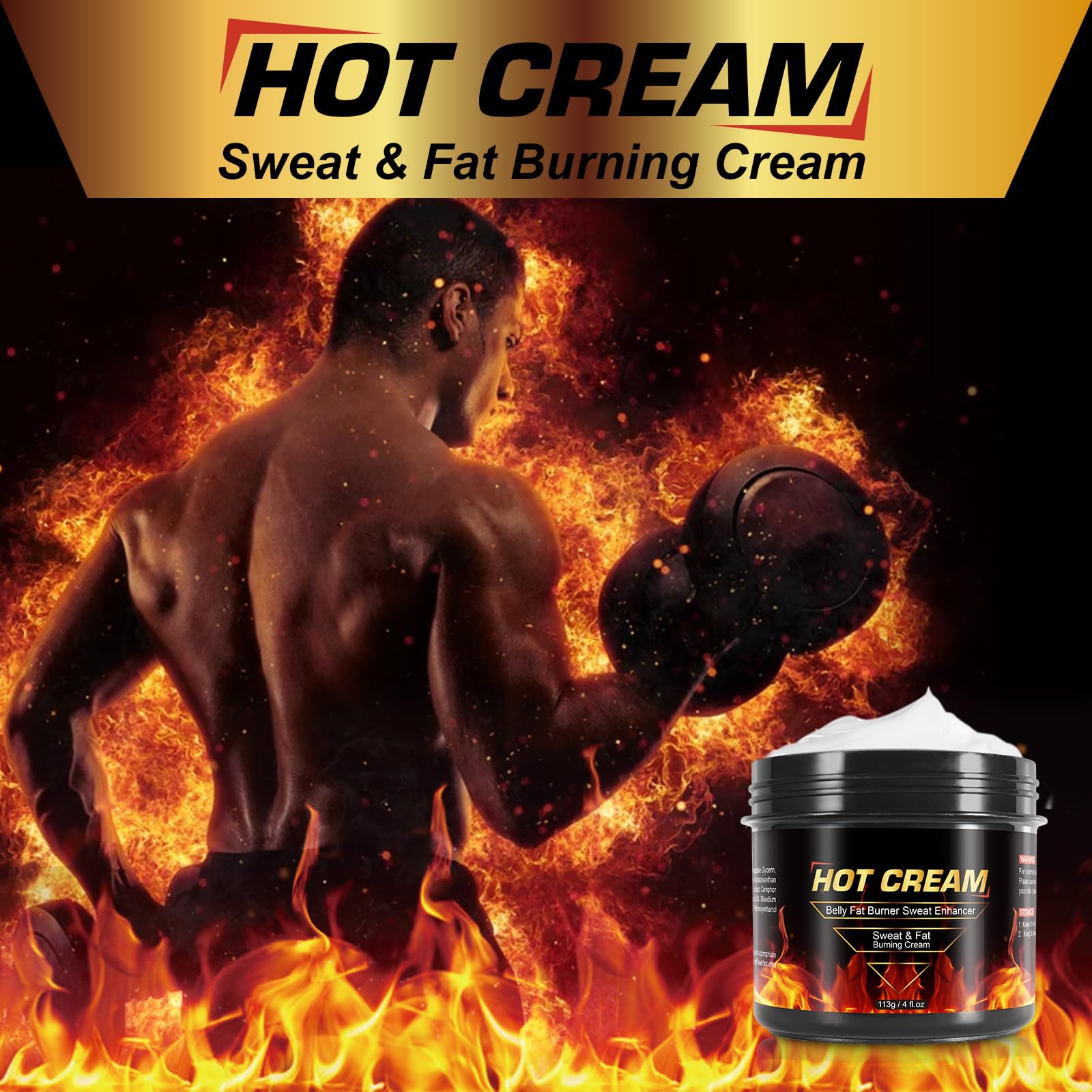 HUYEHF applied to thigh during workout enhancing warm-up benefit