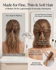 Hvcemi side profile showing curved shape for comfortable scalp fit