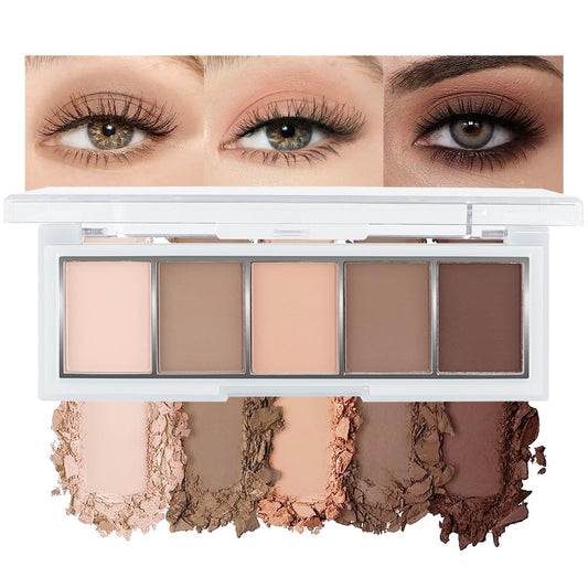 Hxssll palette front view showing seven neutral mattes and easy everyday options