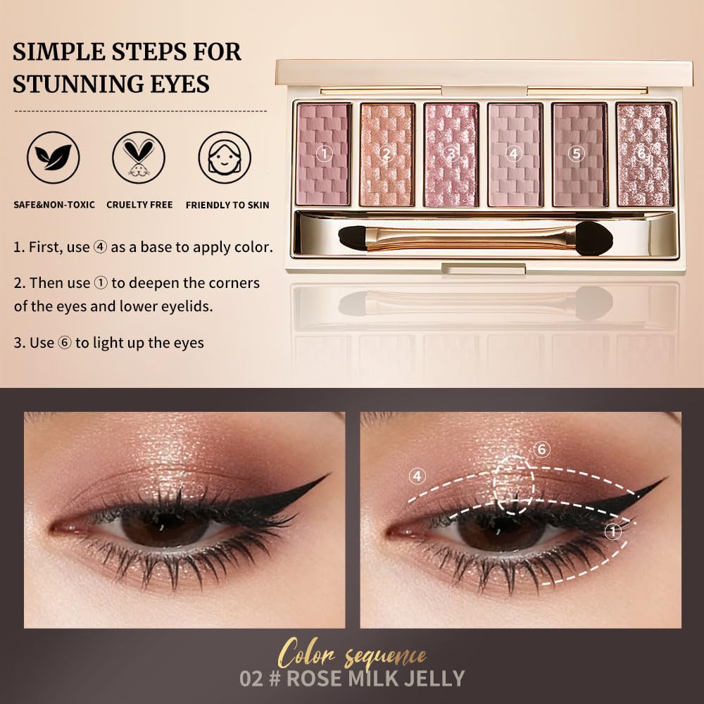 Hxssll matte transition blend demo on eye illustrating soft gradation for natural contour
