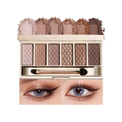 Hxssll open palette with built-in mirror and brush for convenient on-the-go use