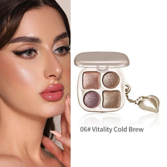 Hxssll close-up of rose gold pan revealing smooth shimmer texture and blendability
