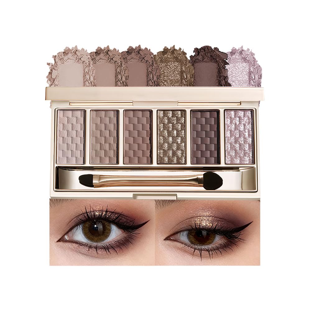 Hxssll close-up of pan textures showing matte and shimmer payoff and easy blending
