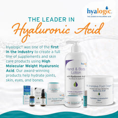 Hyalogic lip balm beside coconut highlighting organic coconut oil for nourishing moisture