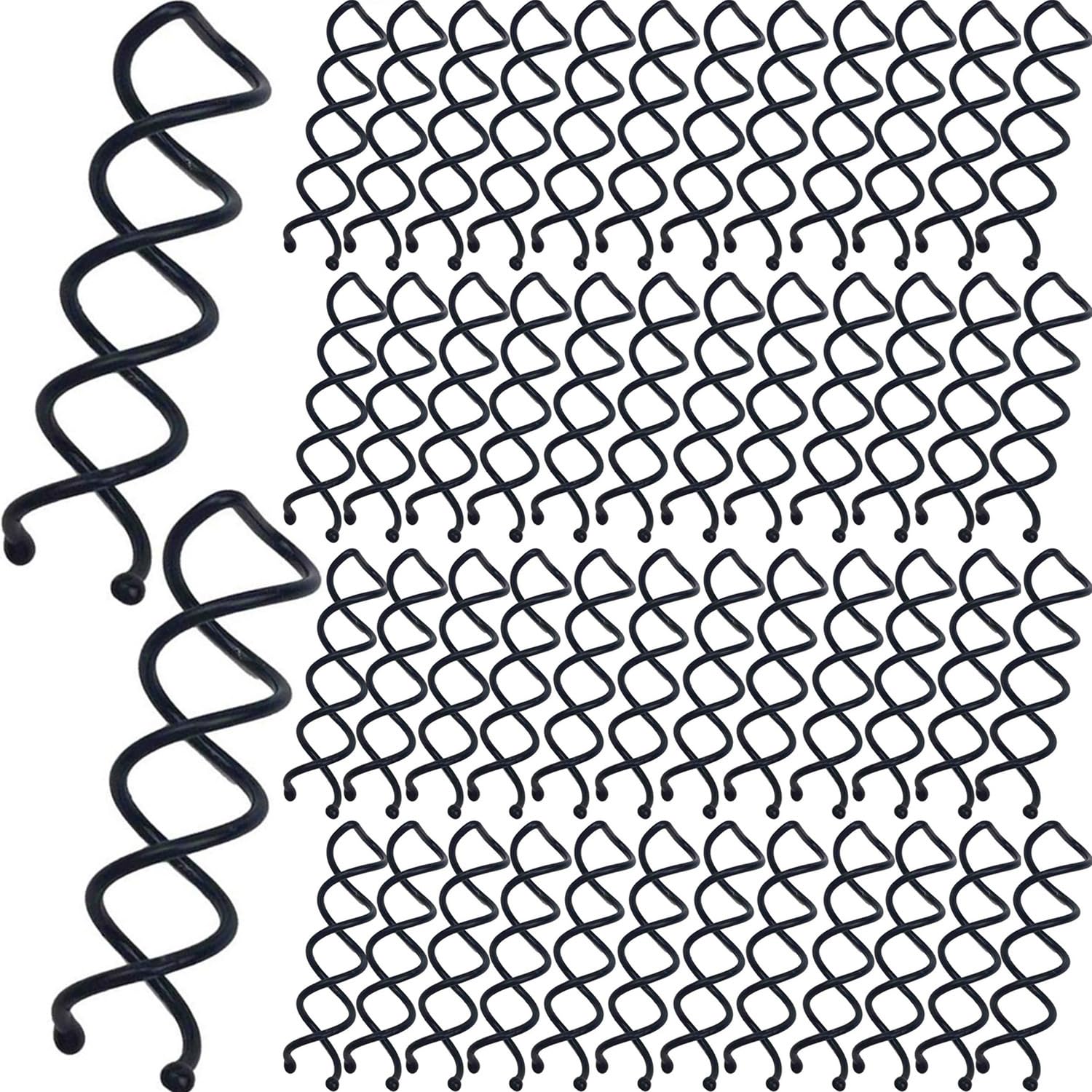 Hyamass front packaging showing 50 black spiral hair pins, compact gift-ready storage