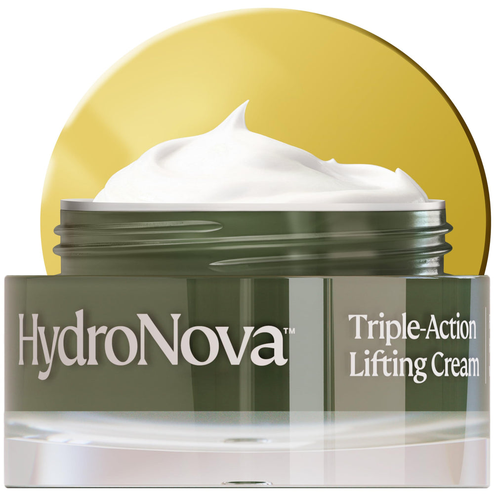 HYDRONOVA front jar showing label and elegant packaging for shelf appeal