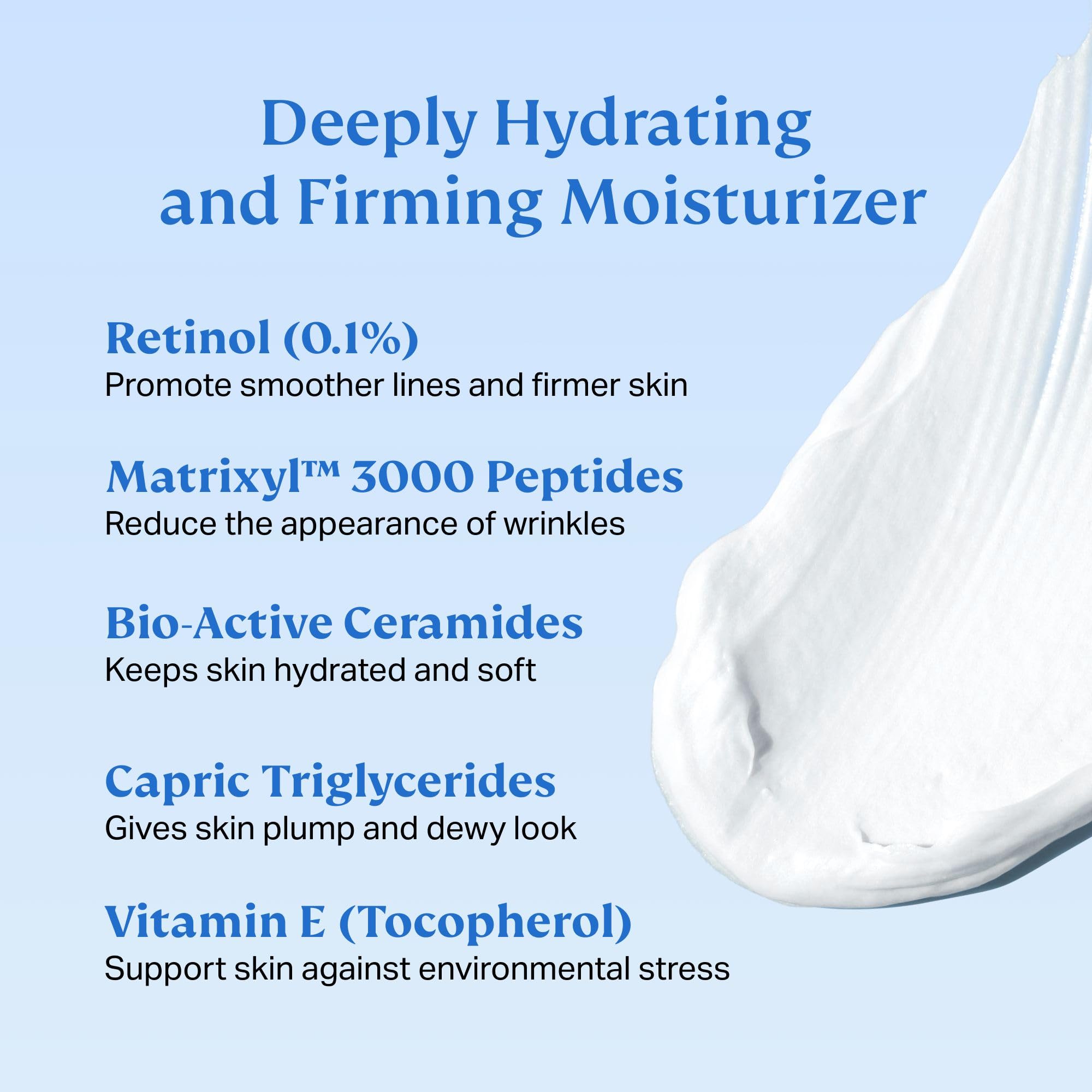 HYDRONOVA cream texture close-up demonstrating smooth, hydrating consistency