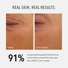 HydroPeptide Eye Authority held in hand to show true size and scale