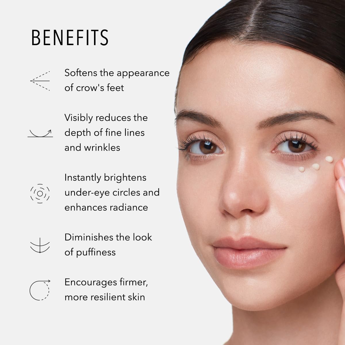 HydroPeptide Eye Authority pump and cap detail conveying precise application