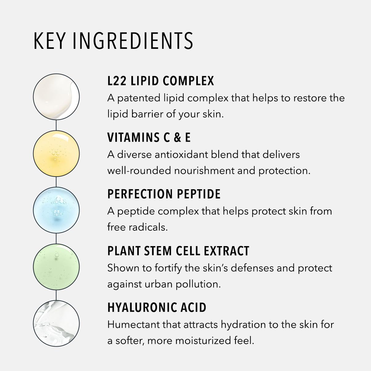 HydroPeptide size comparison with everyday items showing 1 ounce travel-friendly benefit