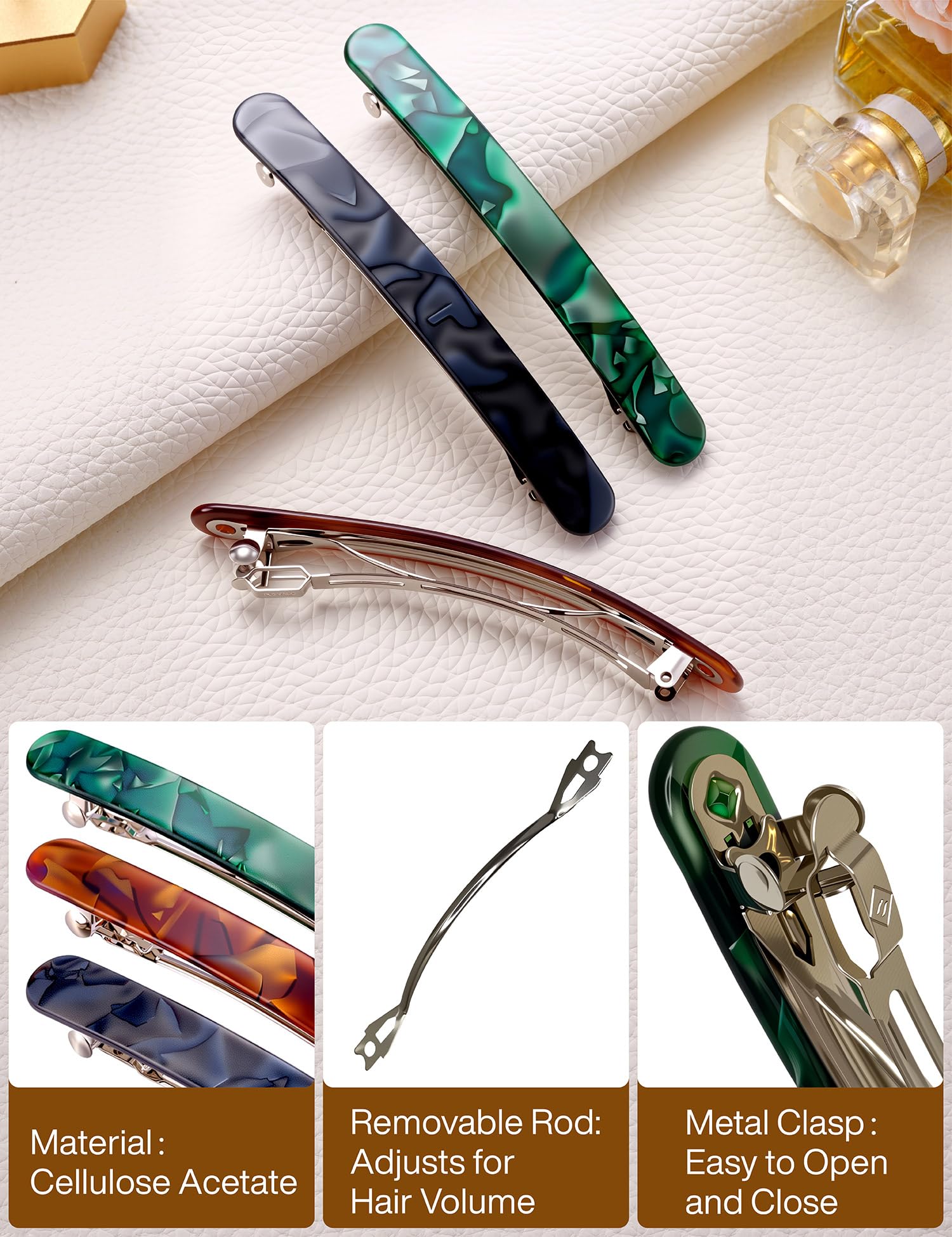 HYFEEL metal clasp detail demonstrating strong closure and secure hold for thick hair