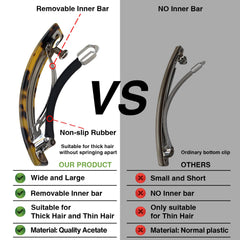 HYFEEL worn in hair half-up style demonstrating secure hold and style