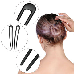 HYFEEL hair fork in use securing a polished bun for reliable all-day wear