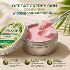 Hyggear balm texture close-up highlighting rich creamy consistency for deep hydration