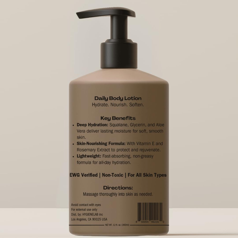 HygieneLab label showing ingredient transparency and EWG verification