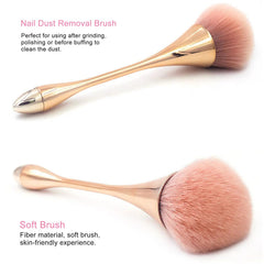 HYWWPFLAY two brushes side by side offering one-for-nails, one-for-makeup benefit