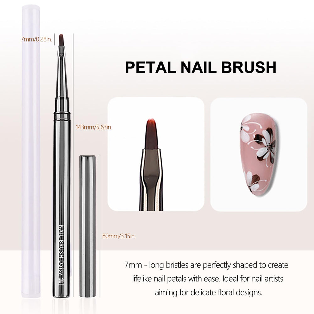 HYWWPFLAY fine liner brush tip showing precise point for crisp nail lines