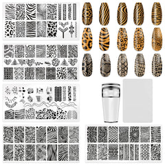HYWWPFLAY front view of five stamping plates shows variety and convenience