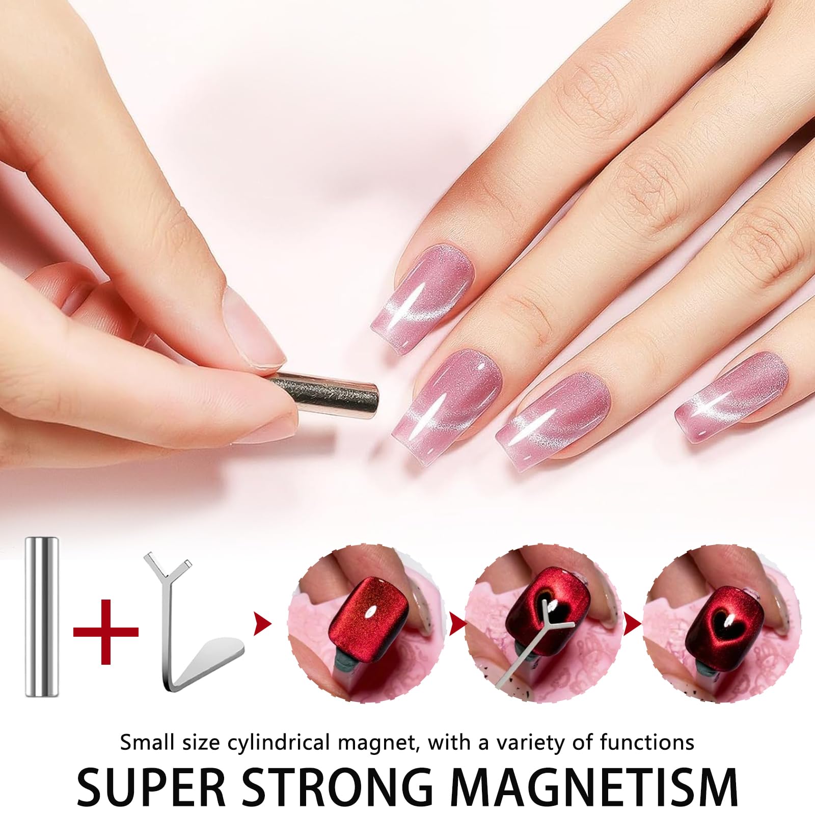 HYWWPFLAY magnetic beads and cubes detail enabling 3D textured nail art accents