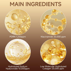 HZENPPOR jar open to reveal creamy PDRN serum cream consistency and moisturizing feel