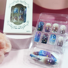HZJXRT application image using adhesive tab for quick salon-free stick