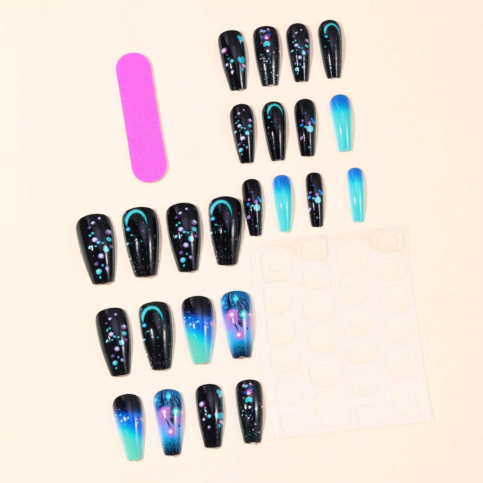 HZJXRT nails worn on hand in party setting demonstrating instant holiday manicure style