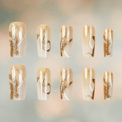 HZJXRT bent nail close-up showing flexible material for comfortable wear