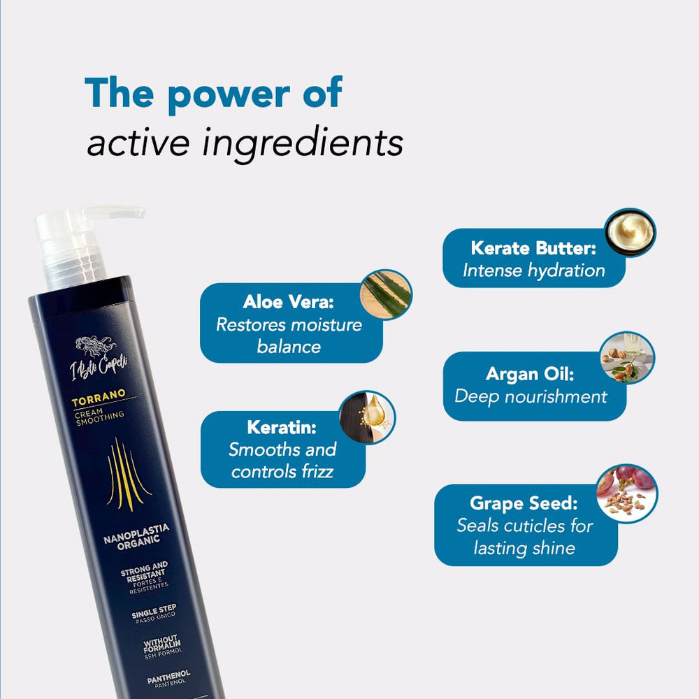 I Belli Capelli ingredient label closeup showing keratin and plant oils for hydration benefit