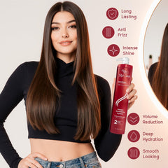 I Belli Capelli Ravenna creamy treatment texture being poured for easy application benefit