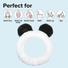 I DEW CARE headband on hand showing compact size and travel convenience