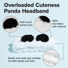 I DEW CARE panda headband paired with makeup remover pads for tidy routines