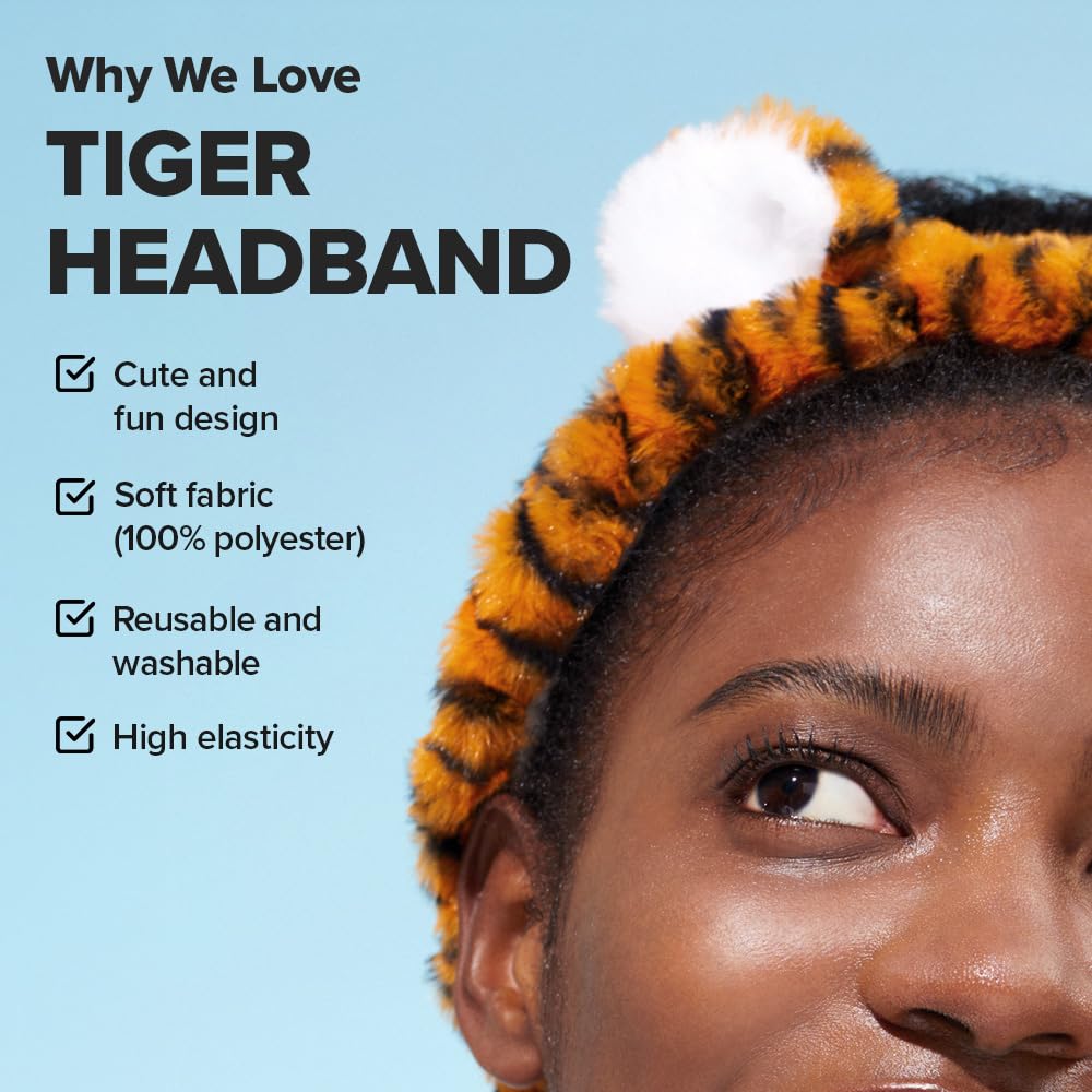 I DEW CARE tiger ears detail emphasizes playful look and photo-ready style