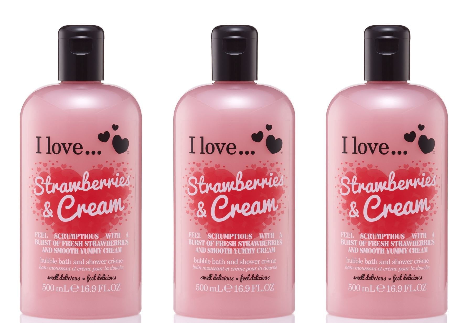 I LOVE creamy texture close-up highlighting rich lather for soft skin