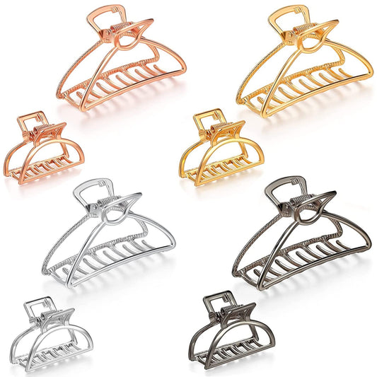 IAXSEE front view of full eight-piece metal clip set showing stylish look and durability