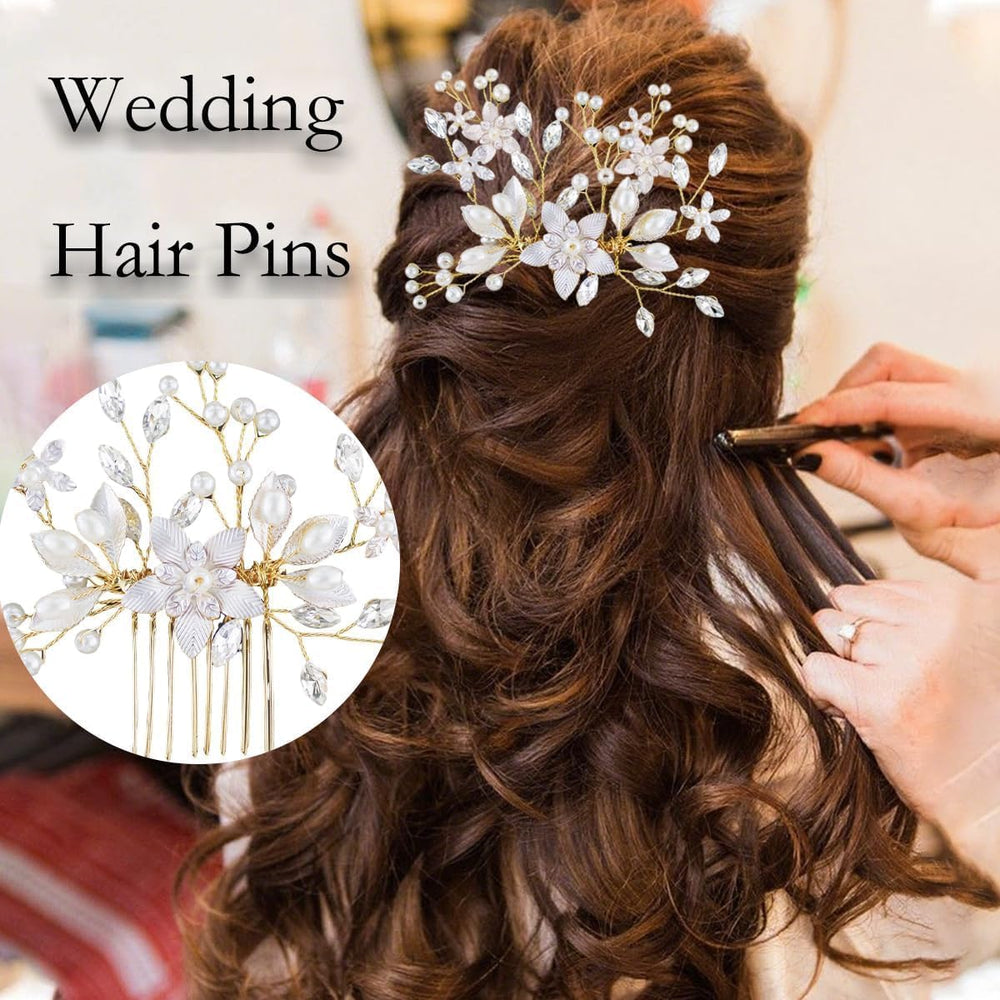 IAXSEE hair pins placed in an updo demonstrating secure decorative finish