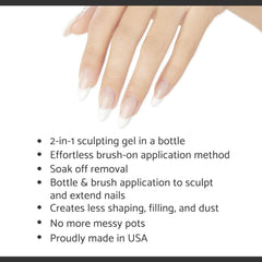 IBD builder gel sculpting in use with nail tech shaping a strong extension