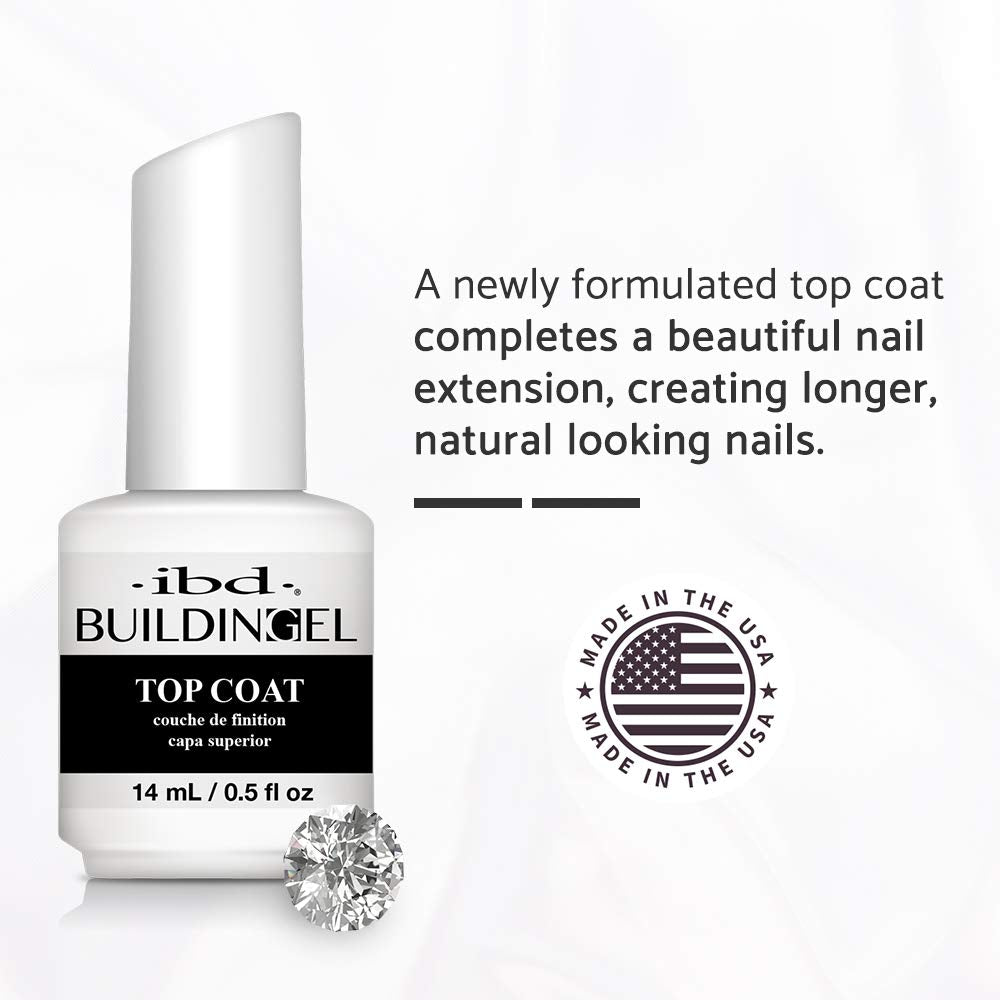 IBD building gel applied on nail tip demonstrating strong extension and sculpting benefit