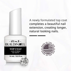 IBD building gel applied on nail tip demonstrating strong extension and sculpting benefit