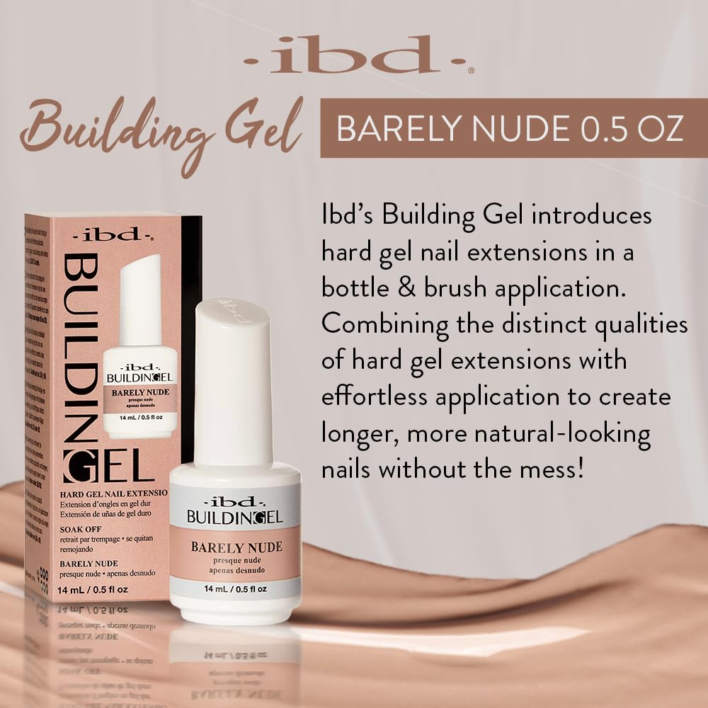 IBD brush applying builder gel demonstrating precise, mess-free application benefit