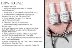 finished manicure using IBD Building Gel Sheer Pink in a relaxed lifestyle setting highlighting versatile style