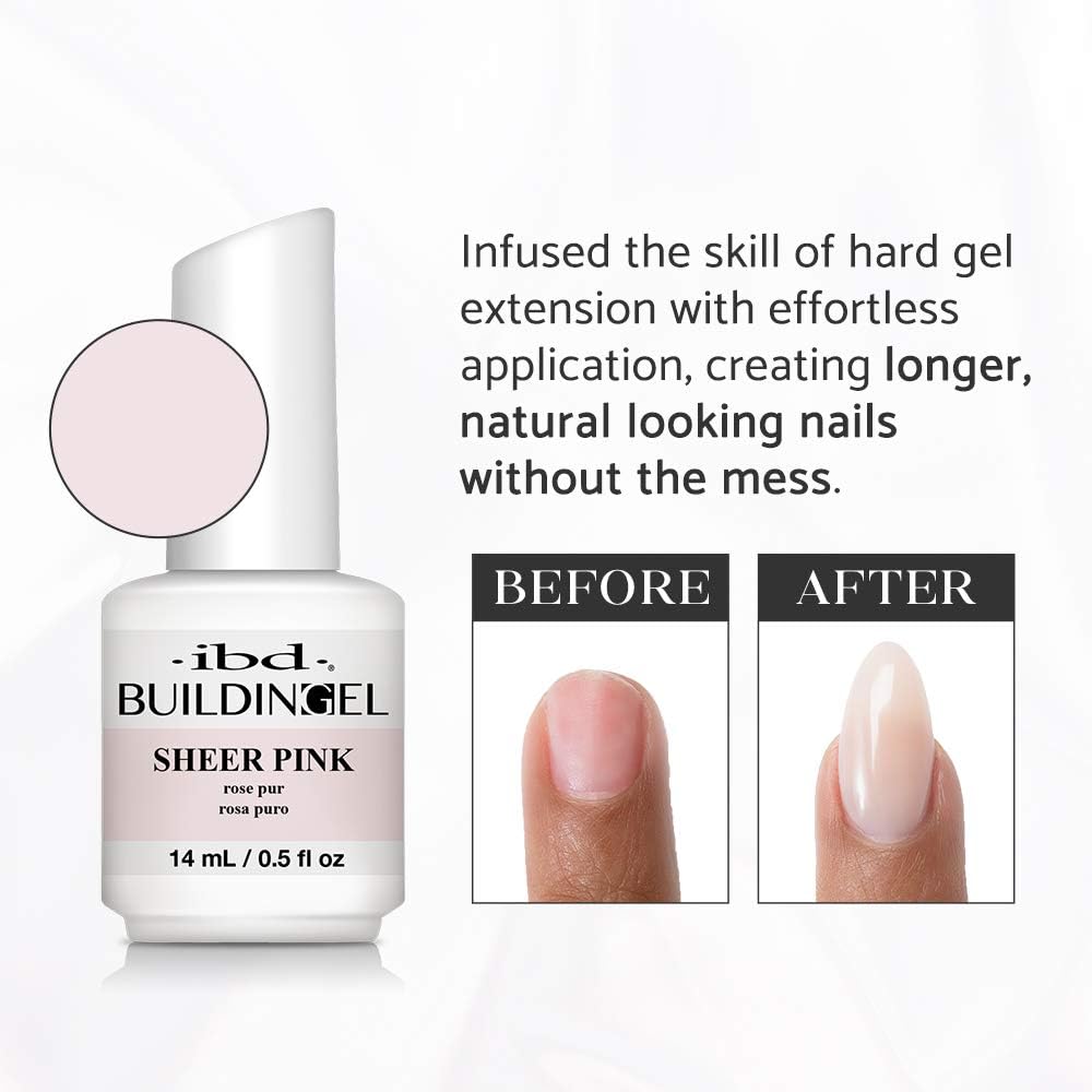 IBD sculpted nail extension demonstration showing durable, natural-looking length and strength