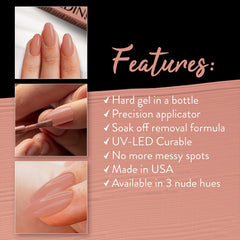 IBD gel on tip extension demo showing structure build and natural-looking length benefit