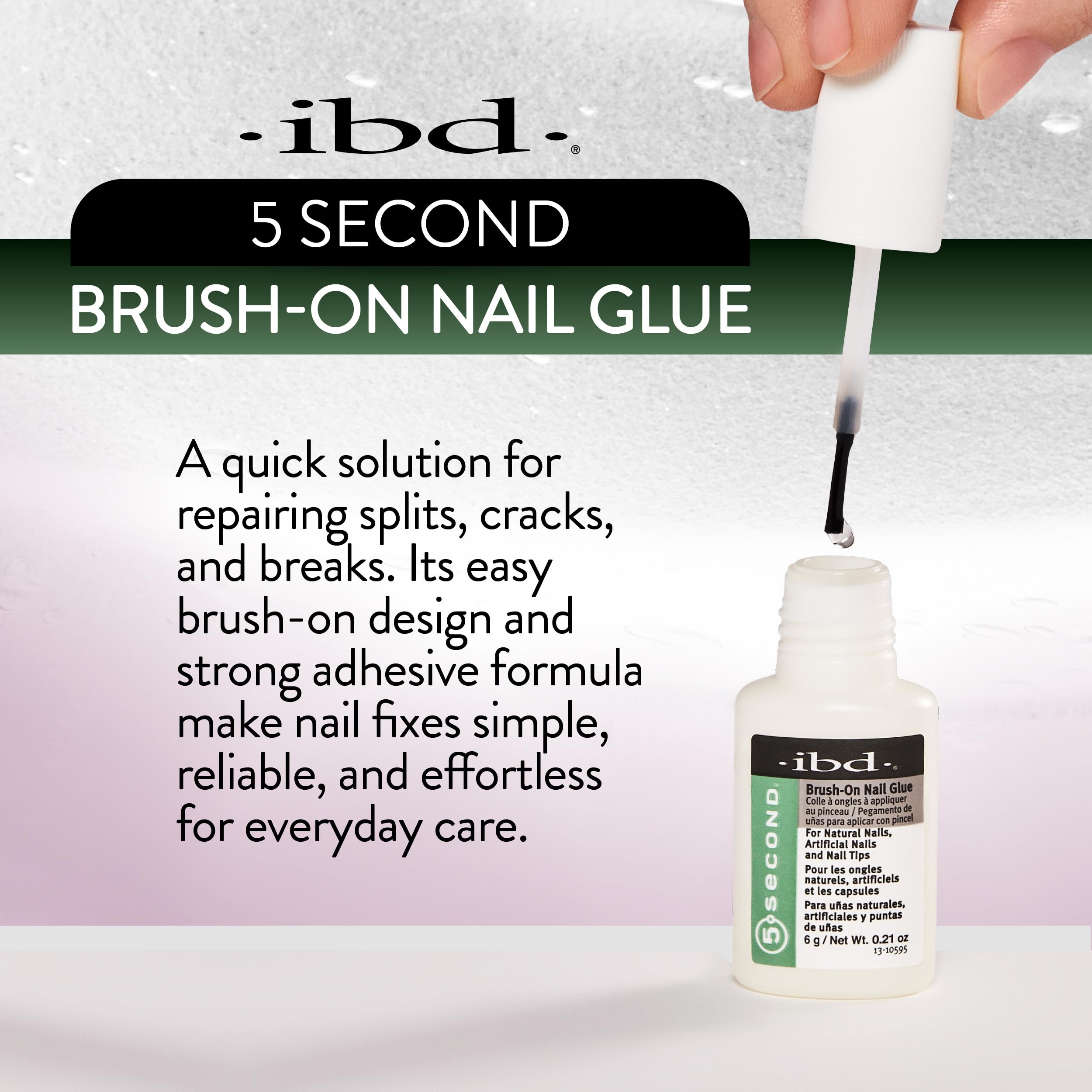 IBD glue close-up gel texture highlighting smooth quick-dry bond