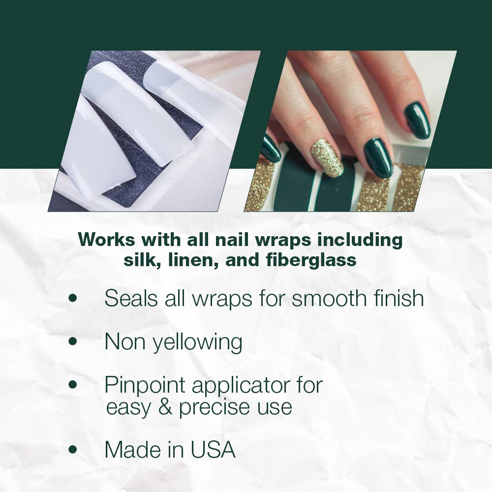 IBD glue texture drop on fingertip illustrating thicker formula for controlled use