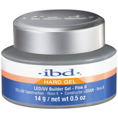 IBD Hard Gel Pink II front jar showing product and label for professional durability