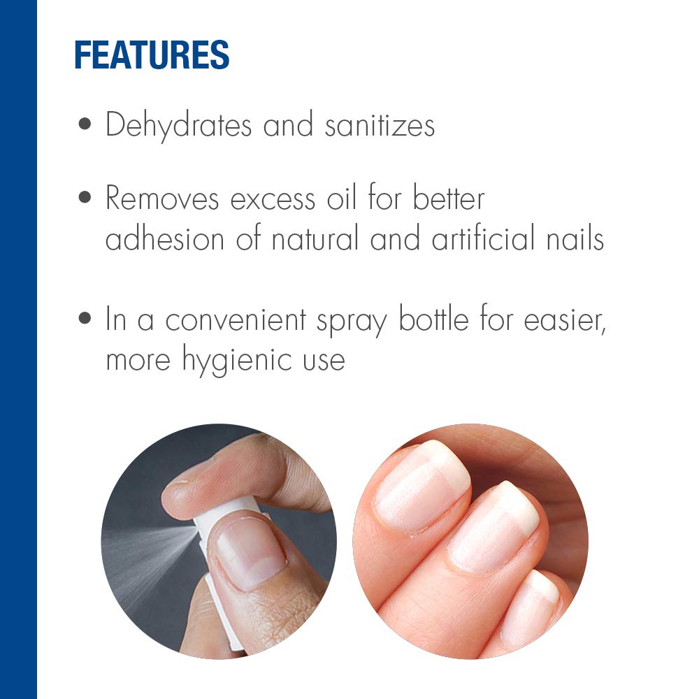 IBD comparison showing hydrated versus dehydrated nail for adhesion