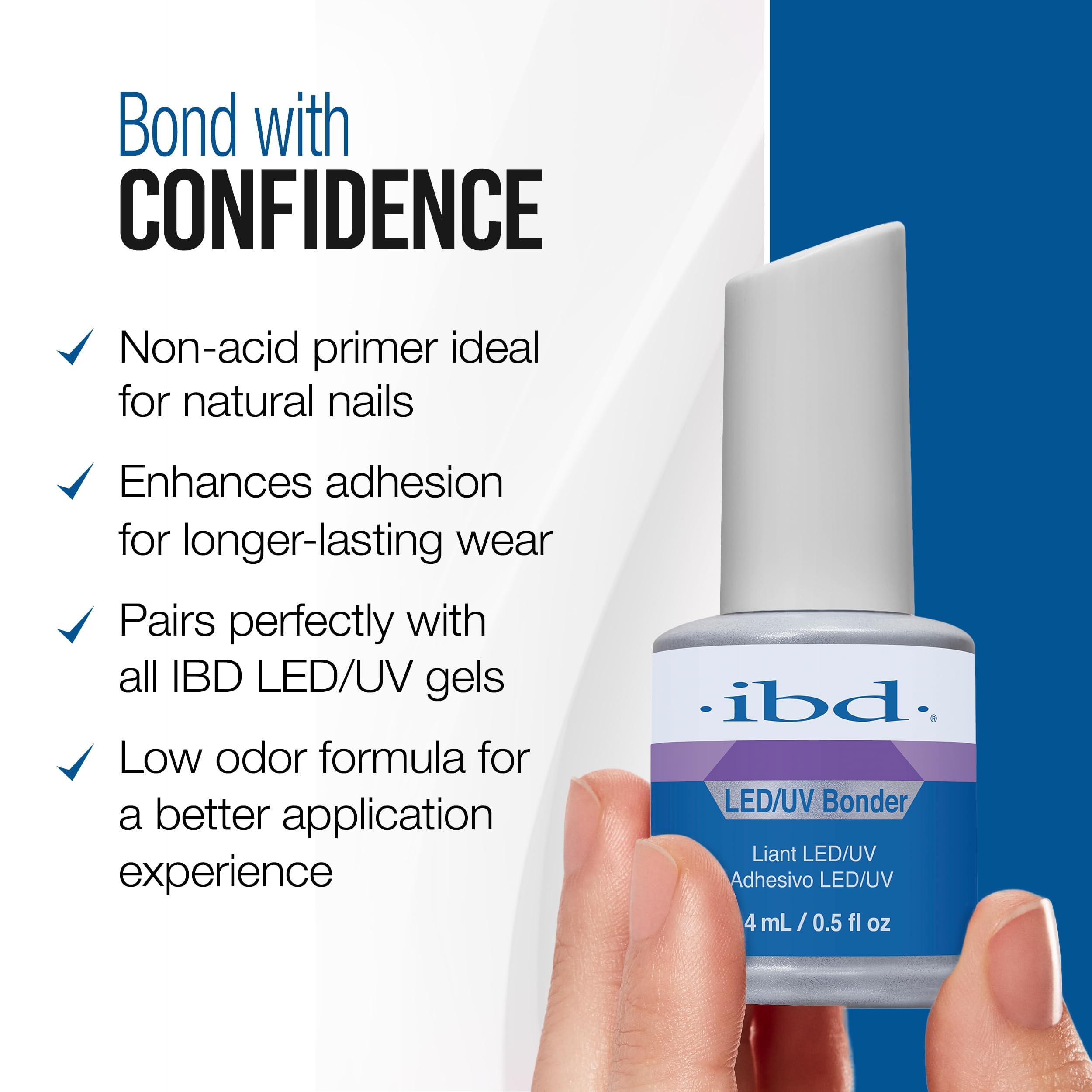 IBD primer curing under LED lamp demonstrating fast 30-second cure benefit